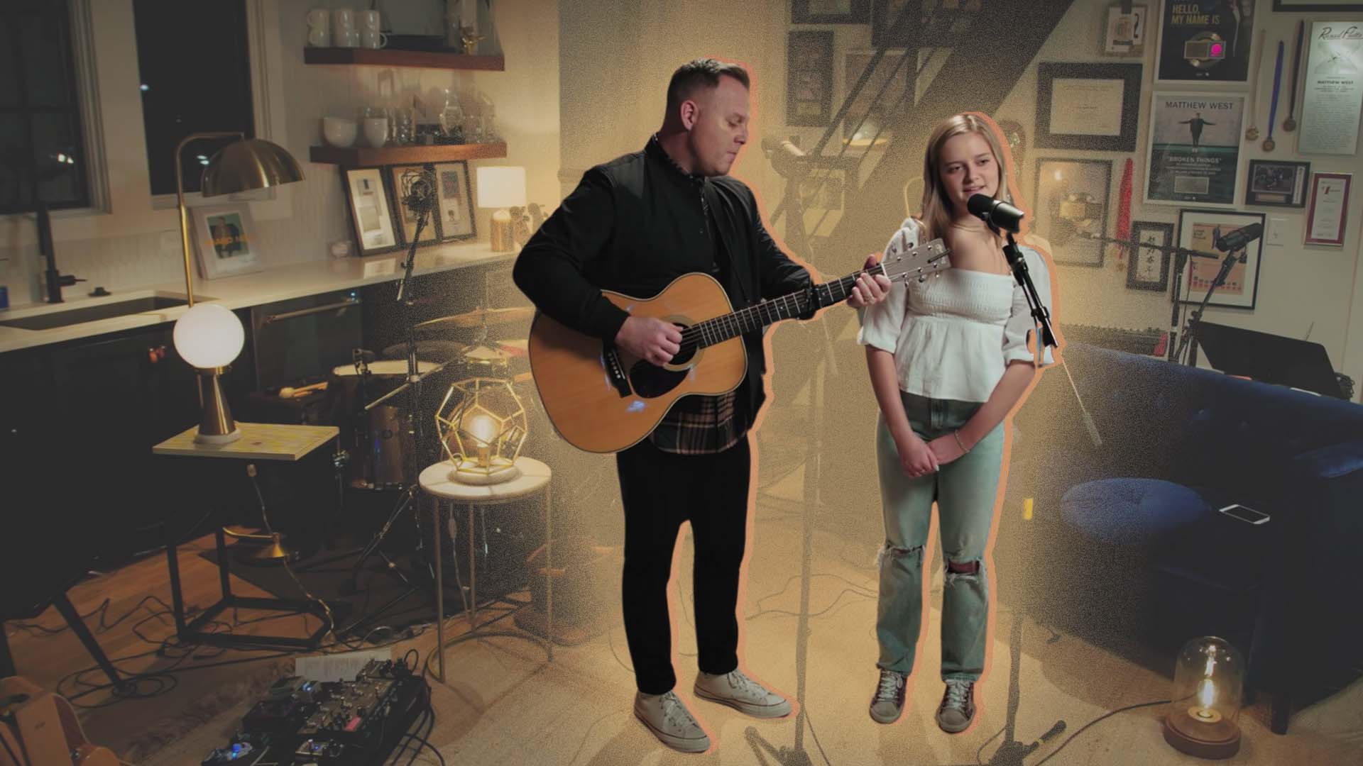 Matthew West and his daughter share a duet in honor of suicide awareness month